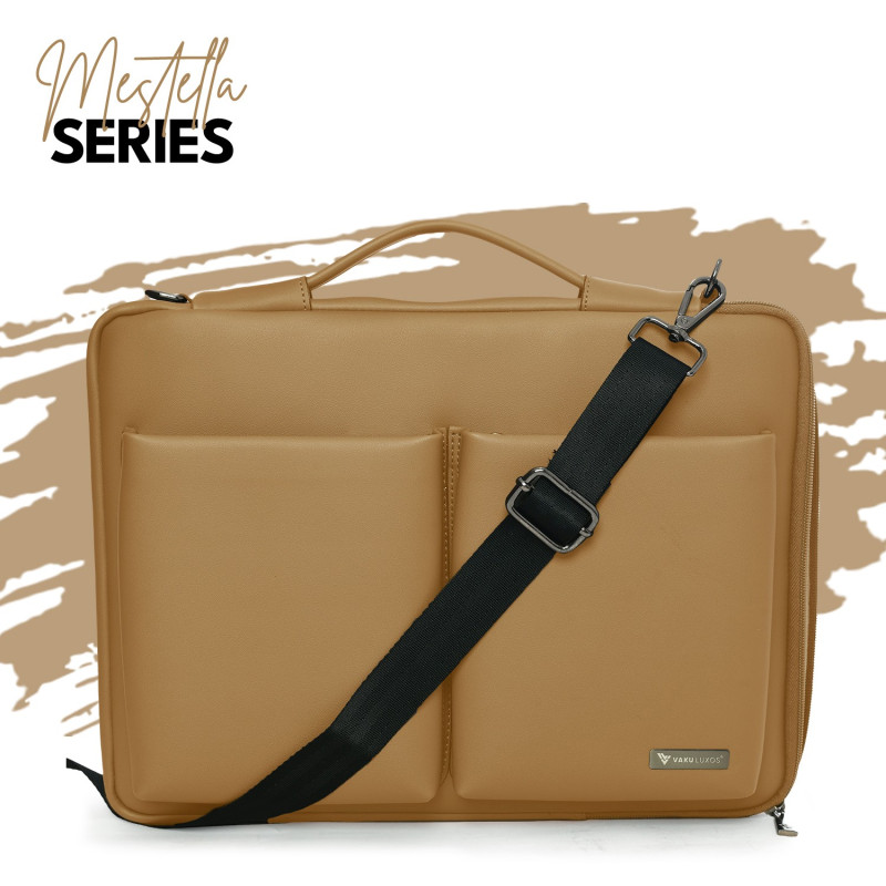 Vaku Luxos ® Mestella 14 inch Laptop Bag Premium Laptop Sleeve Messenger Bag For Men and Women