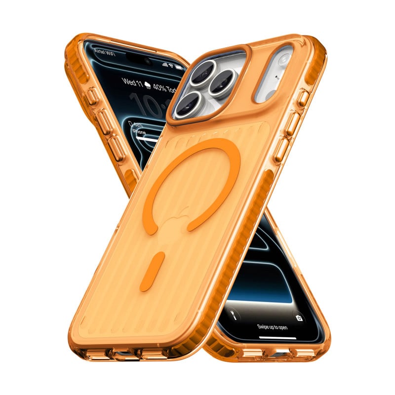 Vaku Luxos ® Apple iPhone 17 Pro Max Zyden Magpro Scratch Resistant Military-Grade Protection Case With Metal Camera Ring Screen Protector Shockproof Back Cover