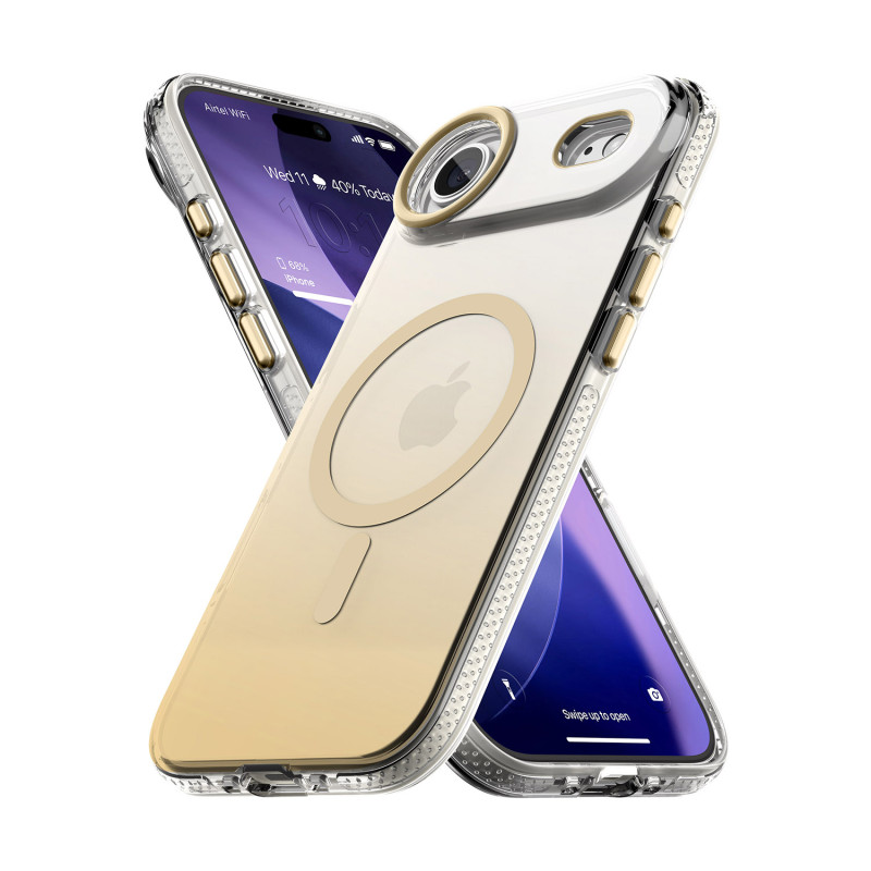 Vaku Luxos ® Apple iPhone 17 Air Triton Magpro Dual Matte Tone Scratch Resistant Camera Screen Protector Shockproof Protective Back Cover