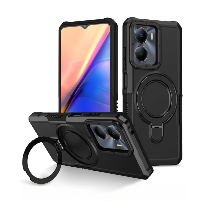 Vaku ® Astor Military Grade Armor Protective Case with Ring Bracket Kickstand Back cover