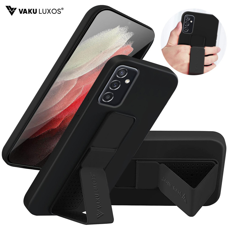 Vaku ® Samsung Galaxy M52 5G Harbor Grip Multi-Functional Magnetic Vertical & Horizontal Stand Case TPU Back Cover