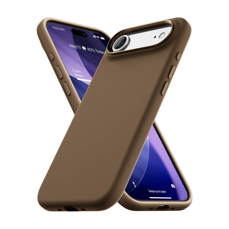Vaku Luxos ® Apple iPhone 17 Air Liquid Silicone Slim Protective Shockproof Phone Back Cover with Anti-Scratch Microfiber Lining