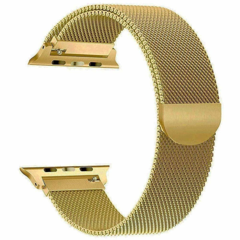 Eller Sante ® Apple Watch Series (1/2/3/4) 42mm / 44mm Magnetic Clasp Stainless Steel Mesh Band-Gold