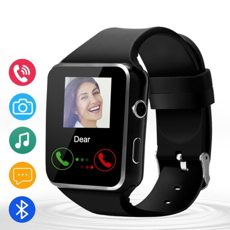 VAKU ® X6 Smart Phone Watch with Phone + Camera + SIM Card Slot + Pedometer for Men & Women Sport Smart Watch for Android & iPhone