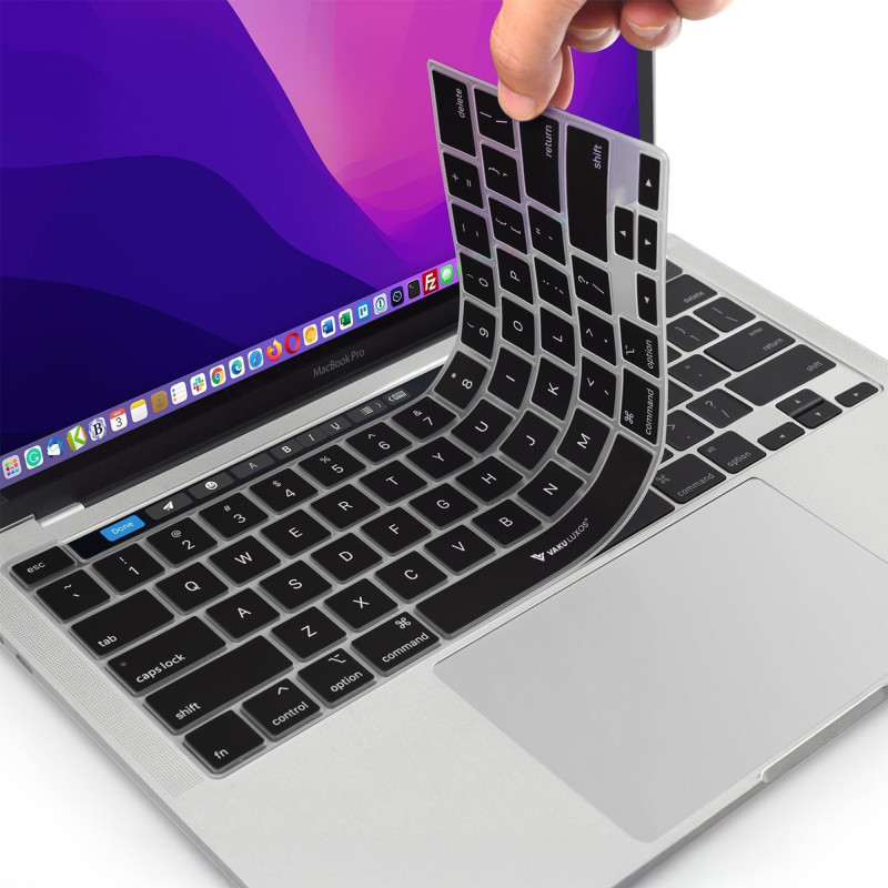 Dr. Vaku ® Premium Ultra-Thin Silicone Keyboard Cover Compatible for MacBook Pro 13-inch with M1 chip