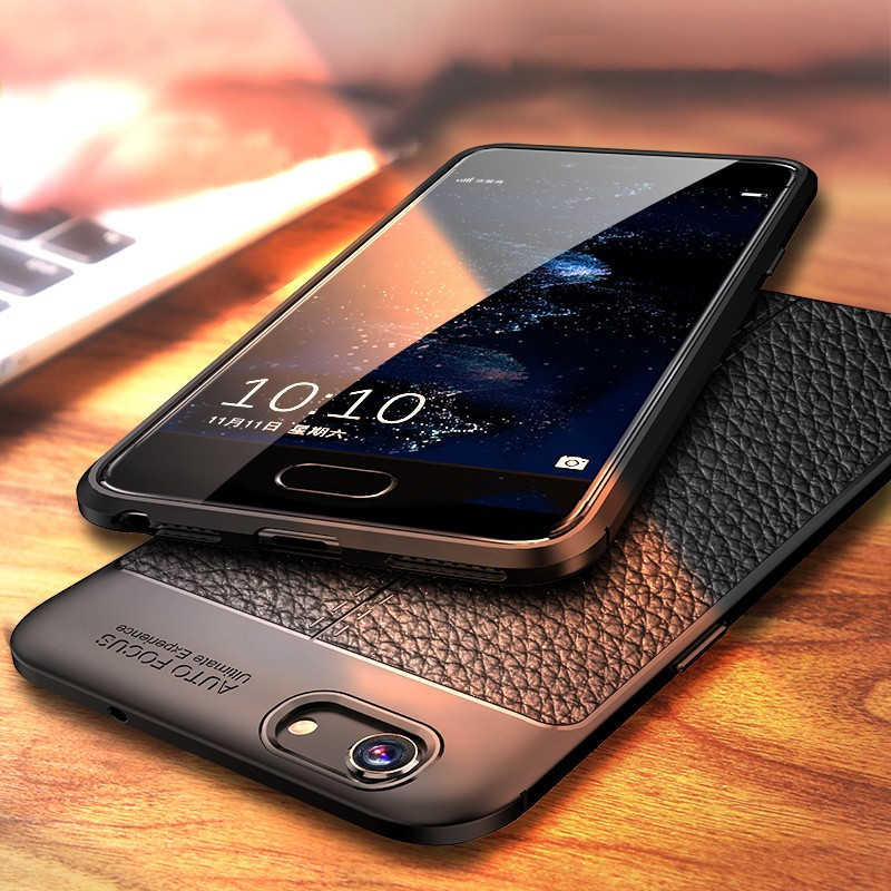 Vaku ® Xiaomi Redmi Y1 Lite Kowloon Leather Stitched Edition Top Quality Soft Silicone 4 Frames + Ultra-Thin Back Cover