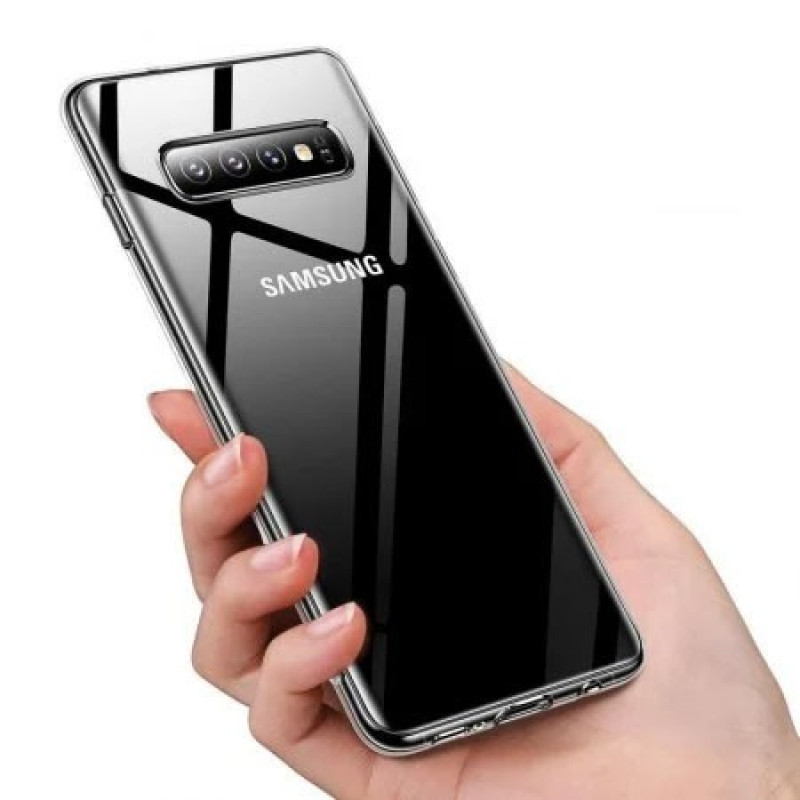 Vaku ® Samsung S10 Bayer Series with Anti yellow + Anti explosion TPE Case Back Cover