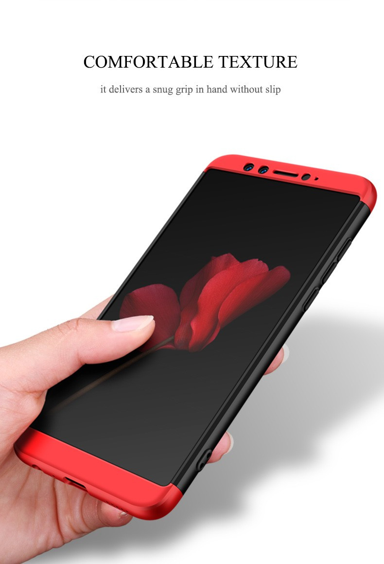 gkk huawei p9 lite 2017 honor 9 lite 5 in 1 360 series pc case dual colour finish ultra thin slim front case back cover