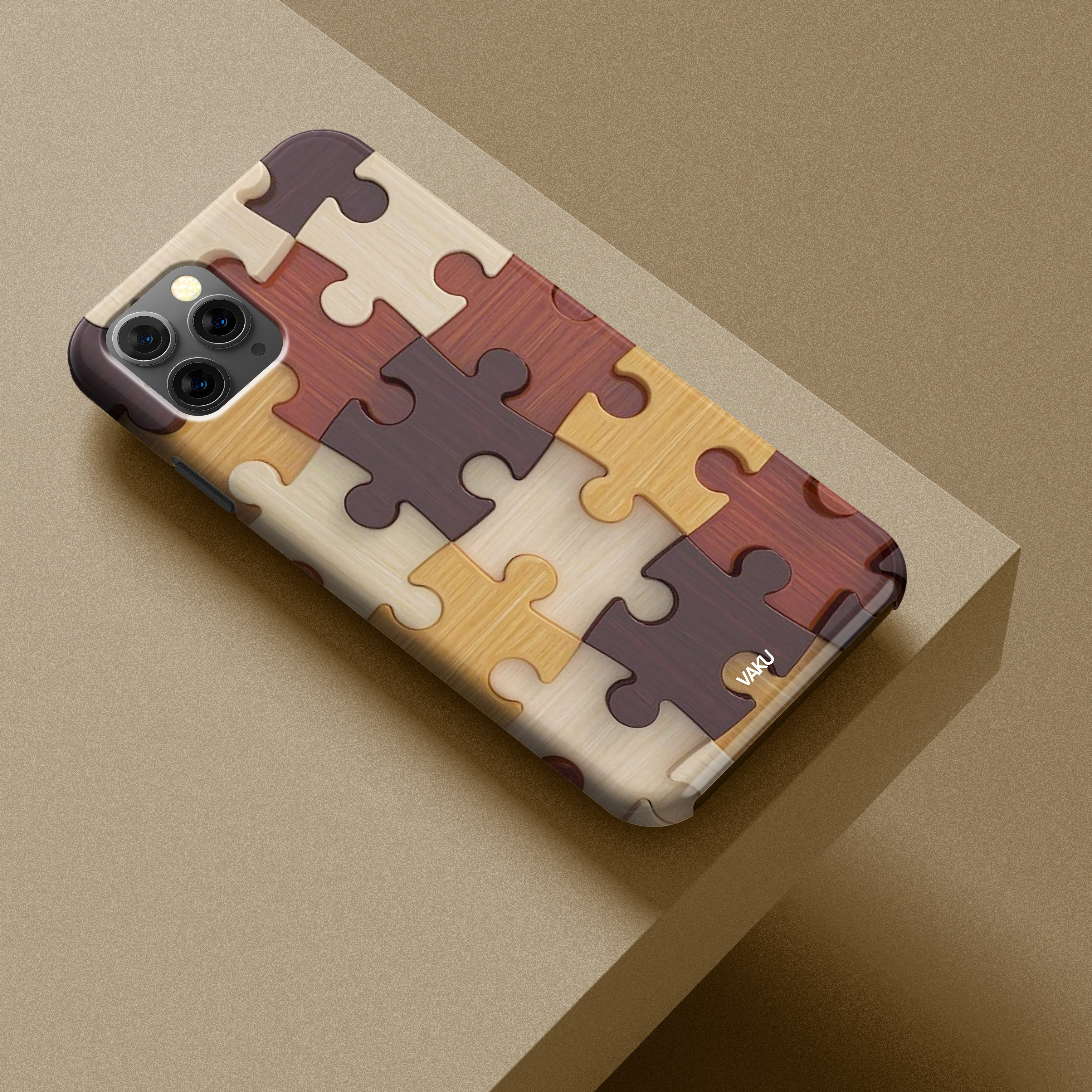Vaku Apple Iphone 11 Pro 3d Wooden Puzzle Designer Print Back