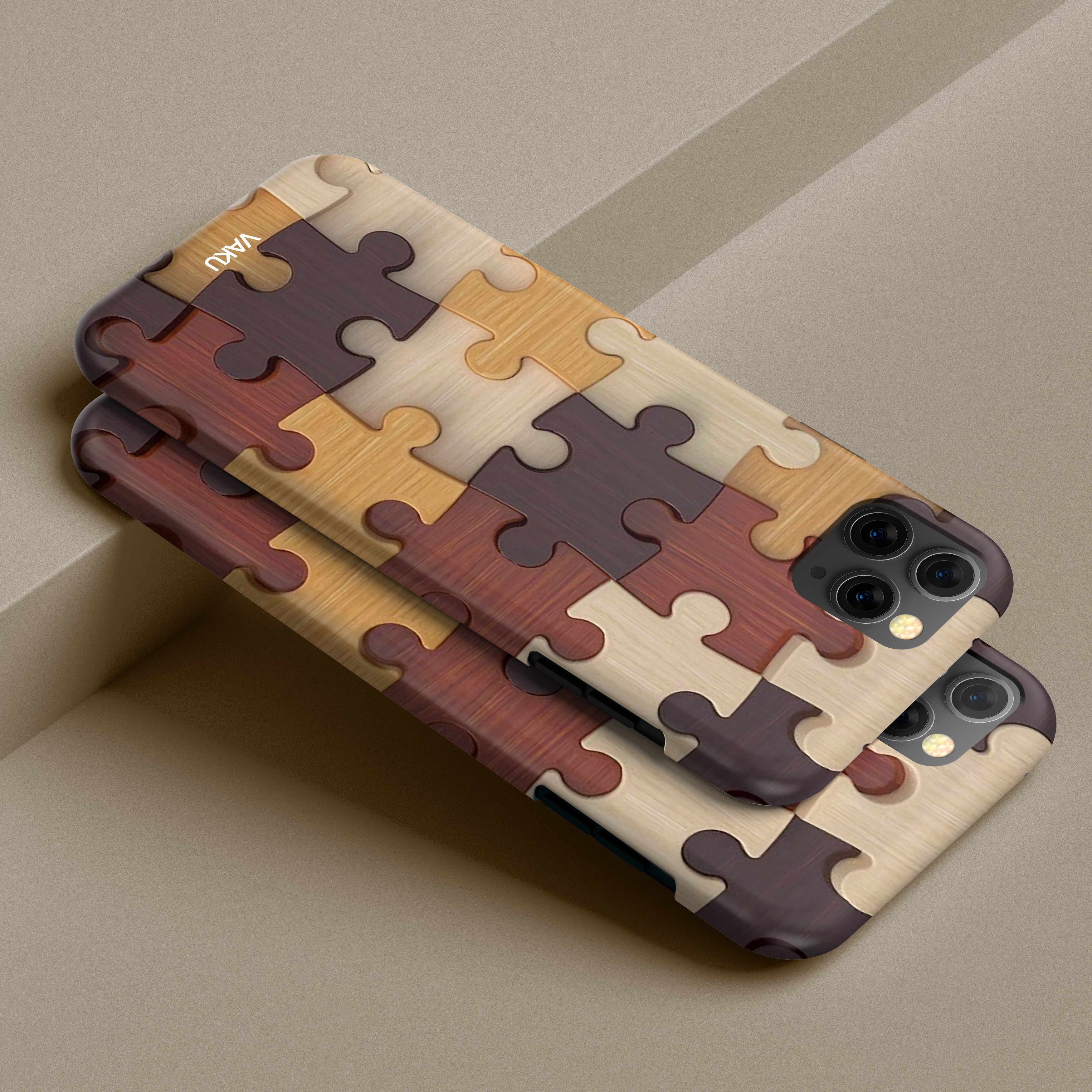 Vaku Apple Iphone 11 Pro 3d Wooden Puzzle Designer Print Back