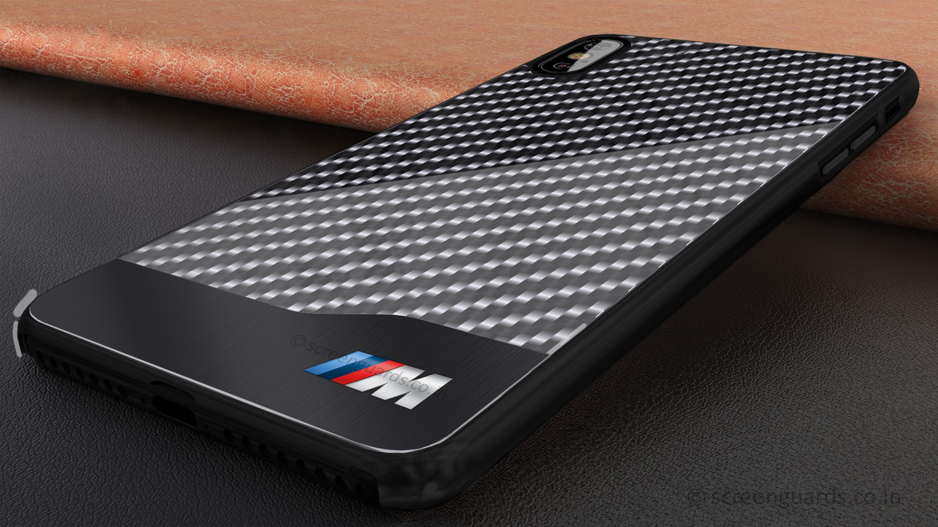 BMW ® Apple iPhone X / XS M SERIES Carbon Fiber + Aluminium Hard Case