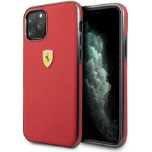 Scuderia Ferrari ® F8 Tributo Design Apple iPhone 11 Pro Max Metallic Finish Back Cover -Red