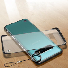 VAKU ® Samsung Galaxy S10 Frameless Semi Transparent Cover (Ring not Included)