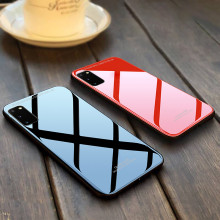 Vaku ® Samsung Galaxy S20 Club Series Ultra-Shine Luxurious Tempered Finish Silicone Frame Thin Back Cover