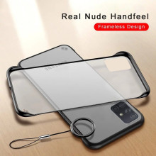 VAKU ® Samsung Galaxy A51 Frameless Semi Transparent Cover (Ring not Included)