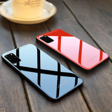 Vaku ® Samsung Galaxy S20 Plus Club Series Ultra-Shine Luxurious Tempered Finish Silicone Frame Thin Back Cover