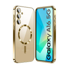 Vaku ® Samsung Galaxy A16 5G Luxury Electroplated Magnetic Magsafe Camera Protection TPU Back Cover Case