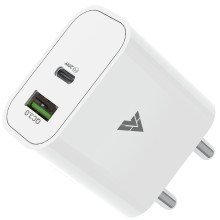 Vaku ® 2IN1 PD QC 20W Type C PD 3.0 Power Delivery Charger Dual Port iPhone 14 /14 Pro Max /14 Plus / 13 / 13 Pro Max, iPad/Samsung/Google Pixel
