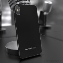 Vaku ® Apple iPhone XS Max Matte Metal Chrome Back cover