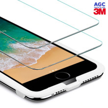 Dr. Vaku ® For Apple iPhone 7 / 8 ASAHI Glass & 3M Glue 2.5D Ultra-Strong Ultra-Clear Tempered Glass with Applicator