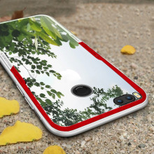 Vaku ® Xiaomi Mi A1 GLASSINO Luxurious Edition Ultra-Shine Silicone Frame Ultra-Thin Case Transparent Back Cover
