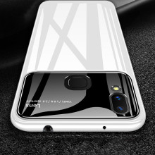Vaku ® Vivo V9 Polarized Glass Glossy Edition PC 4 Frames + Ultra-Thin Case Back Cover