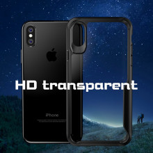 VAKU ® iPhone X / XS View Series Ultra-Thin TPU + Flexible Glass Case Back Cover