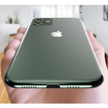 Vaku ® For Apple iPhone 11 1:1 Logo Chrome Line Back Cover