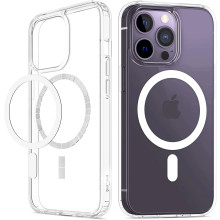 Vaku Luxos ® Apple iPhone 14 / 14 Plus / 14 Pro / 14 Pro Max Claris MagPro Series Clear TPU Shockproof Slim Protective Cover [ Only Back Cover ]