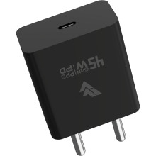 Dr Vaku® ROGUE 45W PD GaN Charger Type C Adapter for iPhone 16/16 Plus/16 Pro/16 Pro Max, 15/14/13/12 Series, Samsung & All Android Devices USB-C Fast Charger