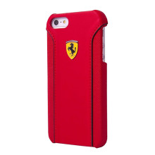 Ferrari ® Apple iPhone 6 Plus / 6S Plus 488 PistaSpider Double Stitched Dual-Material PU Leather Back Cover