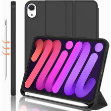 Vaku ® STALLION Silicon Smart Tri-Fold Pencil Holder Case for Apple iPad Mini 6th Gen (8.3-inch) 2021 with Auto Sleep/Wake