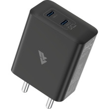 Dr Vaku® Duovot 40W PD Dual Port GaN Charger Type C Adapter for iPhone 16/16 Plus/16 Pro/16 Pro Max, 15/14/13/12 Series, Samsung & All Android Devices USB-C Fast Charger