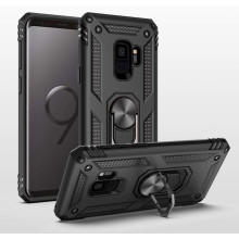 Vaku ® Samsung Galaxy S9 Hawk Ring Shock Proof Cover with Inbuilt Kickstand