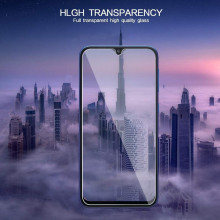 Dr. Vaku ® Samsung Galaxy A10 5D Curved Edge Ultra-Strong Ultra-Clear Full Screen Tempered Glass-Black