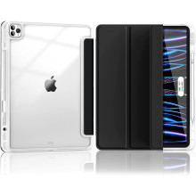 VAKU ® Apple iPad Pro 12.9 Inch (2021/2020) Silicon Trifold Case with Pencil Holder