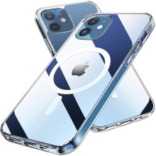Vaku ® Apple iPhone 12 Mini Clarion Clear Magsafe Case [ Only Back Cover ]