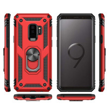 Vaku ® Samsung Galaxy S9 Plus Hawk Ring Shock Proof Cover with Inbuilt Kickstand