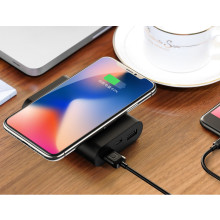 USAMS ® Wire-less Charging PowerBank ABS Body With High Power 8,000 mAh Dual-USB Output Power Bank