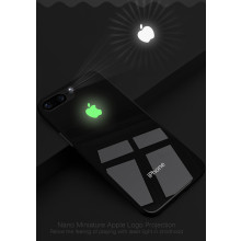 VAKU ® Apple iPhone 8 Plus 3D Logo Projector + Radium Glow Light Logo Case Back Cover