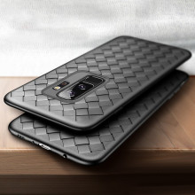Vaku ® Samsung Galaxy S9 Plus WeaveNet Series Cross-Knitt Heat-Dissipation Edition Ultra-Thin TPU Back Cover