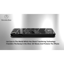 Mercedes Benz ® Apple iPhone 6 / 6S SLS Chrome Wave Line Series Electroplated Metal Shock Absorbing Technology Case Back Cover