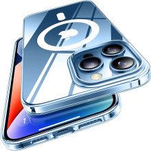 eller santé ® For Apple iPhone 13 Pro Max MagPro Clear Case [ Only Back Cover ]