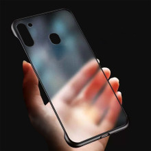 VAKU ® Samsung Galaxy M11 Frameless Semi Transparent Back Cover