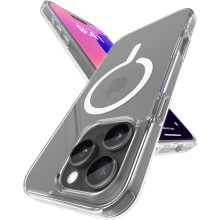 Vaku Luxos ® Apple iPhone 16 Pro Max Glassy Certified Mag-Safe Clear TPU Shockproof Scratch Resistant, Slim, Thin, Military-Grade Protection Back Cover