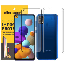 Eller Sante ® Samsung Galaxy A21S Impossible Hammer Flexible Film Screen Protector (Front+Back)