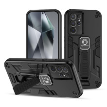 Vaku ® Samsung Galaxy S24 Ultra Valor Military Grade Armor Case with Built-in Kickstand Shockproof Back Cover