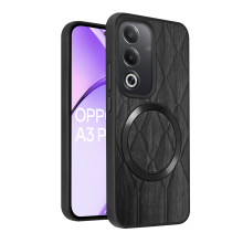 Vaku ® Oppo A3 Pro 5G Diamond Plume Pattern Magnetic Magsafe Matte Soft-Touch Texture Back Cover
