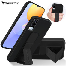 Vaku ® Vivo Y53s Harbor Grip Multi-Functional Magnetic Vertical & Horizontal Stand Case TPU Back Cover