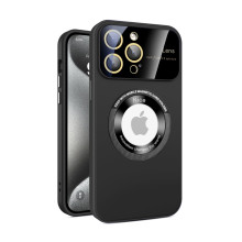 Vaku ® Apple iPhone 15 Pro Max Polarized Magnetic Magpro Camera Lens Protector Logo Hole Back Cover